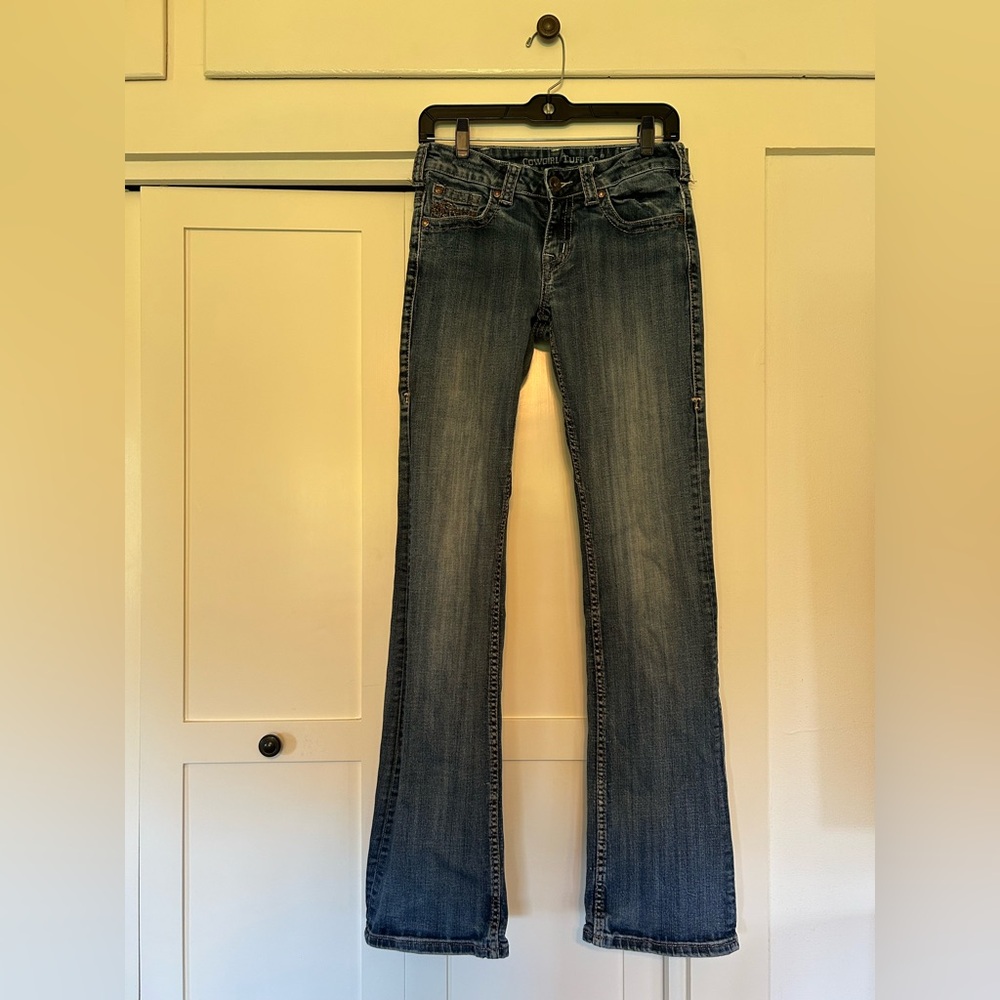 Cowgirl Tuff Women’s Dark Wash Bootcut Jeans - Picture 6 of 15